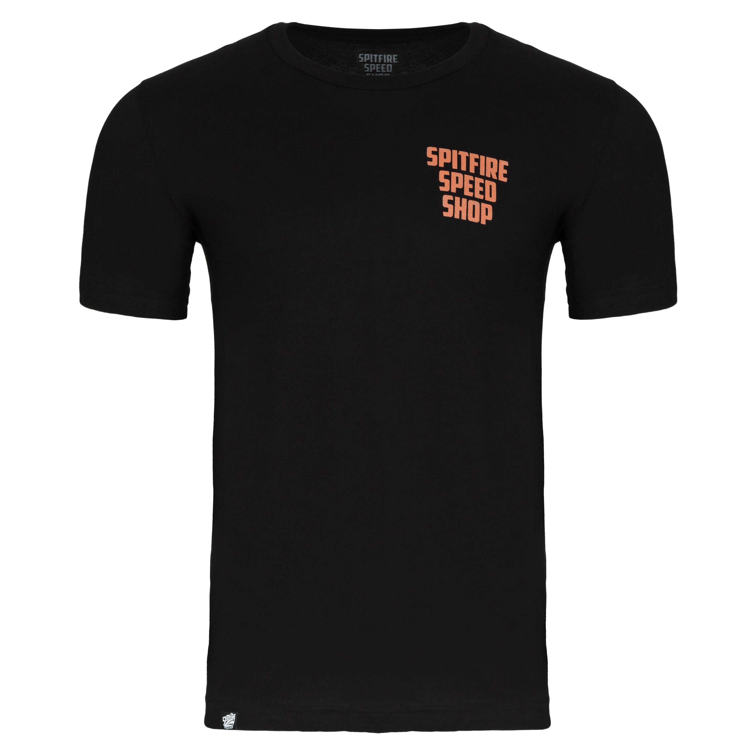Spitfire T-Shirt Black With Monster Logo