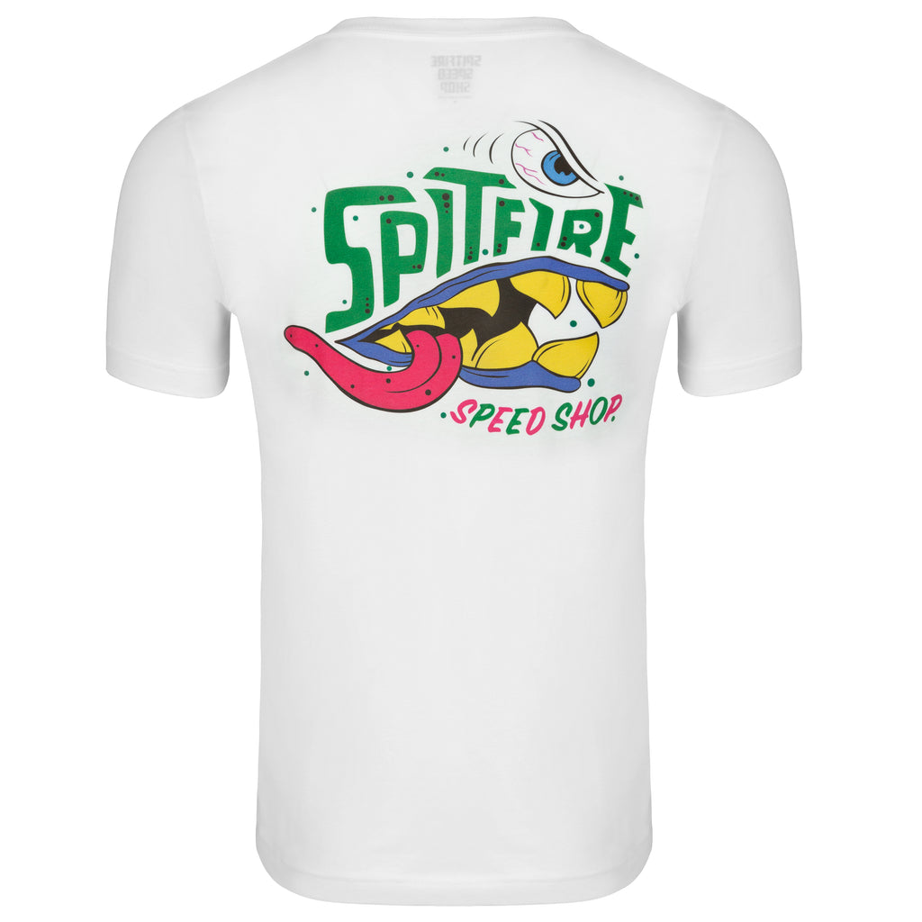 Spitfire White T-Shirt With Colour Monster Logo