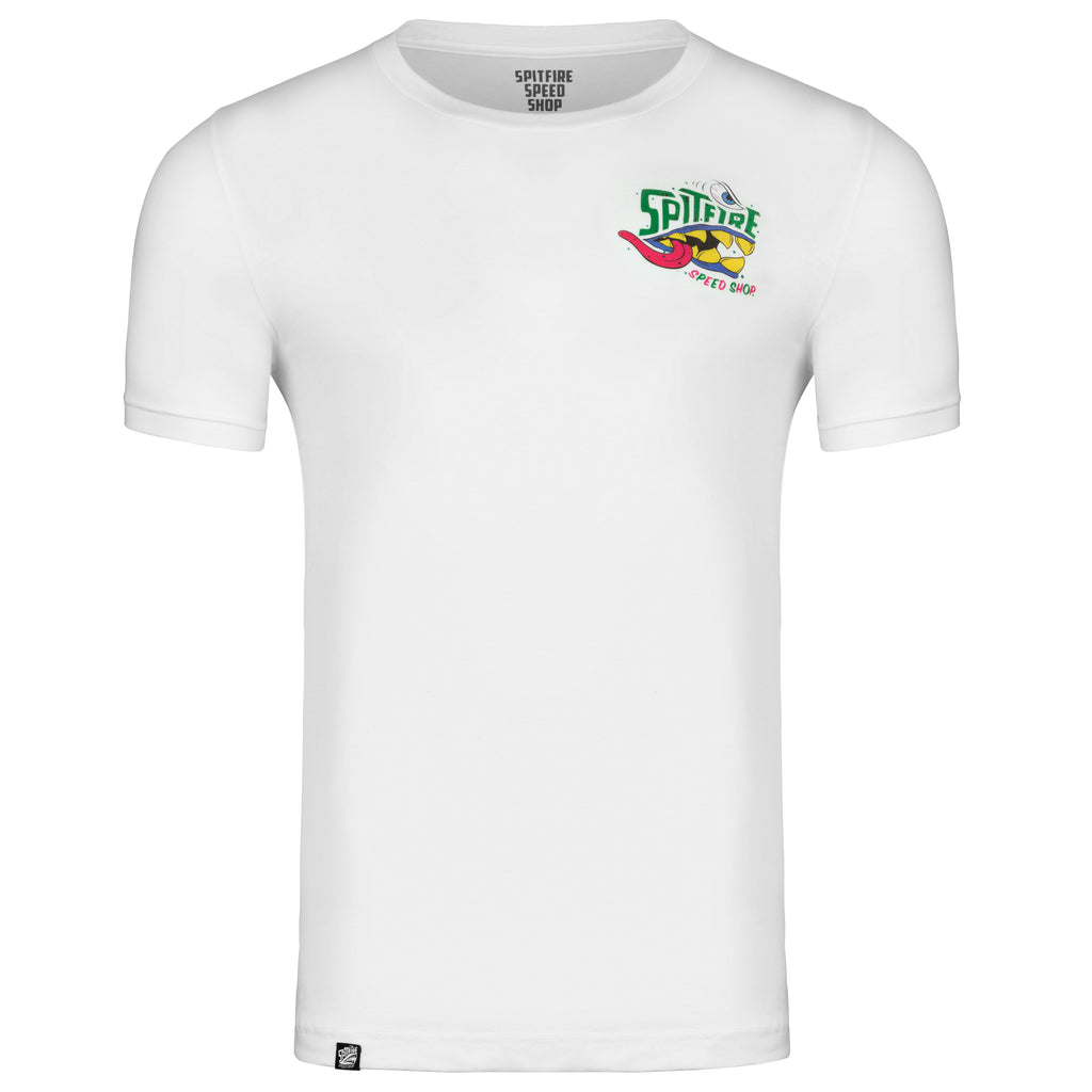 Spitfire White T-Shirt With Colour Monster Front Logo