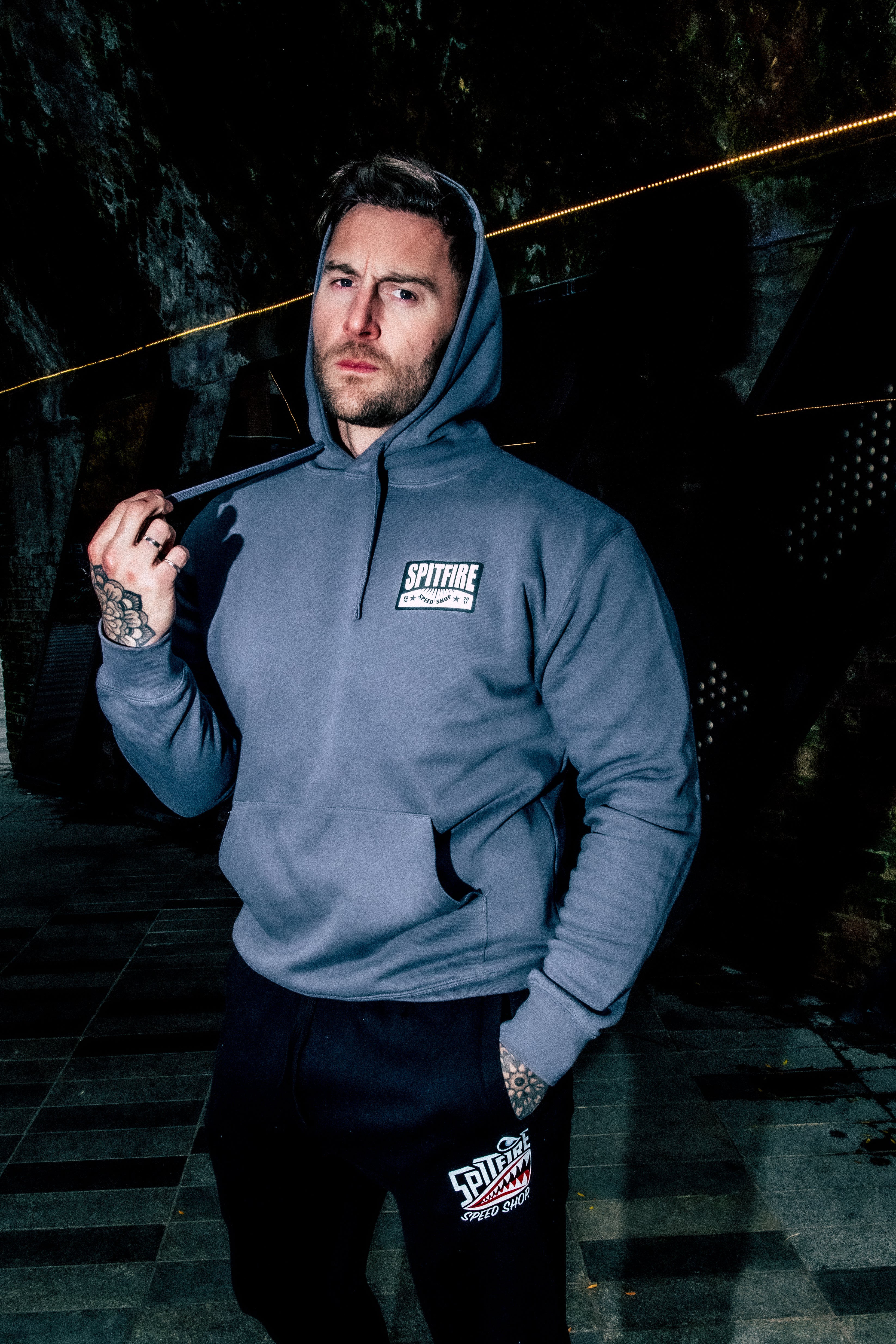 Fuel The Adrenaline Race Convoy Grey Hoodie