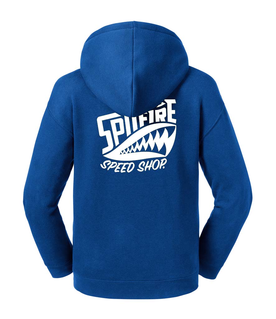 Spitfire Original Kids Royal Blue Hoodie With White Logos