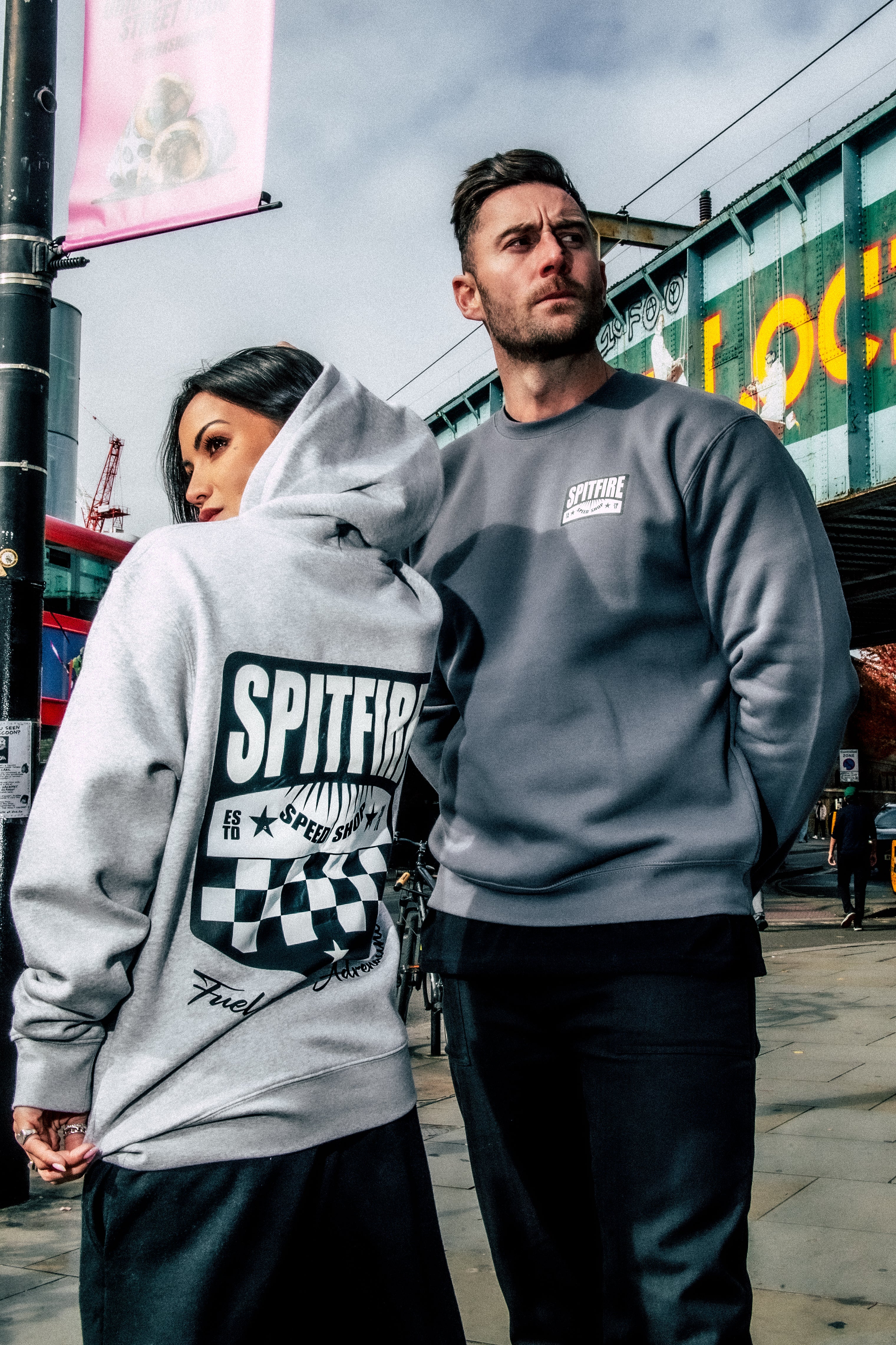 Fuel The Adrenaline Race Grey Hoodie