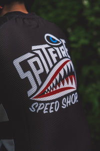 Spitfire Black MTB Jersey Full Colour Logo