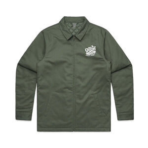 Spitfire Zipped Work Jacket With White Logo