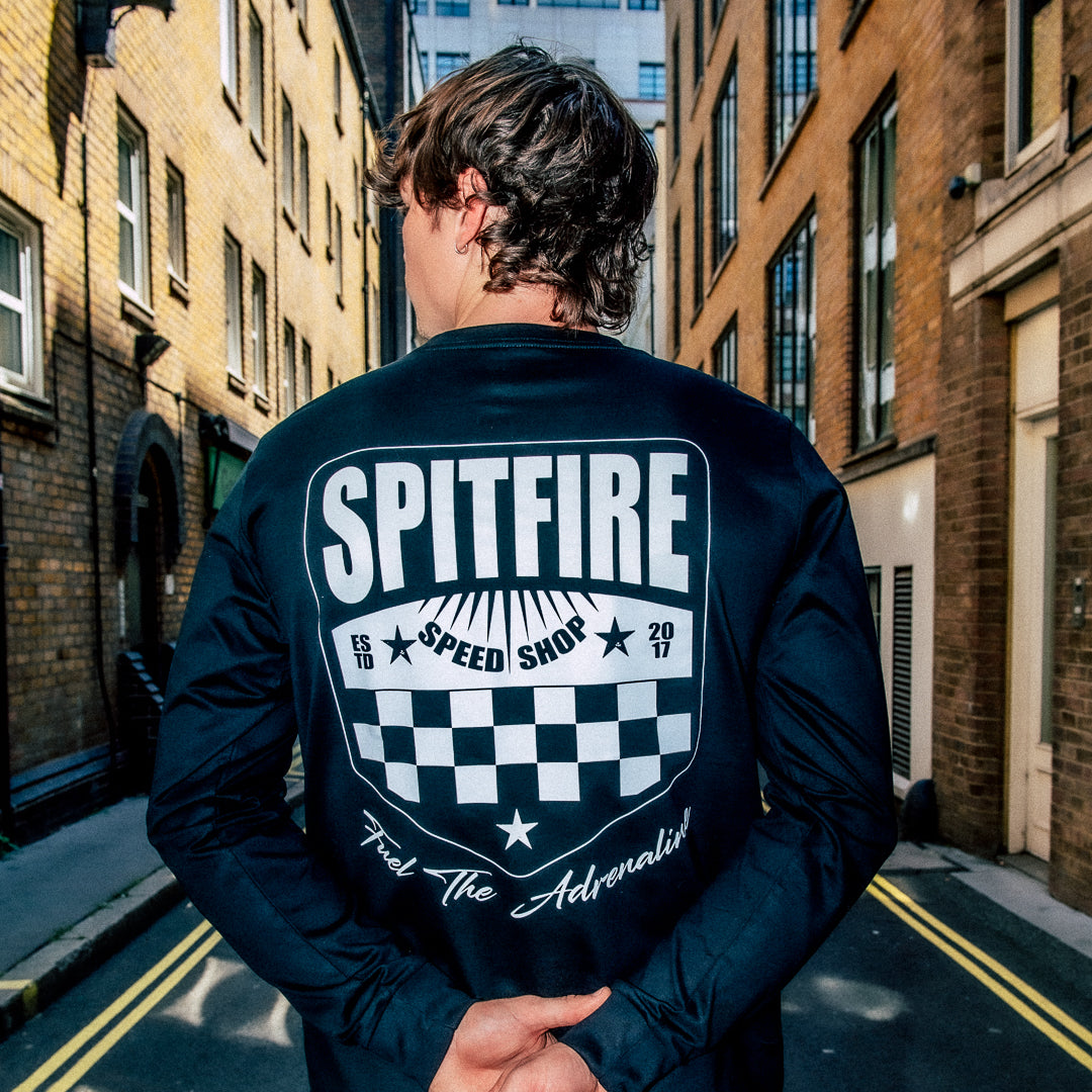 Spitfire Fuel The Adrenaline Race Black Long Sleeve T-Shirt