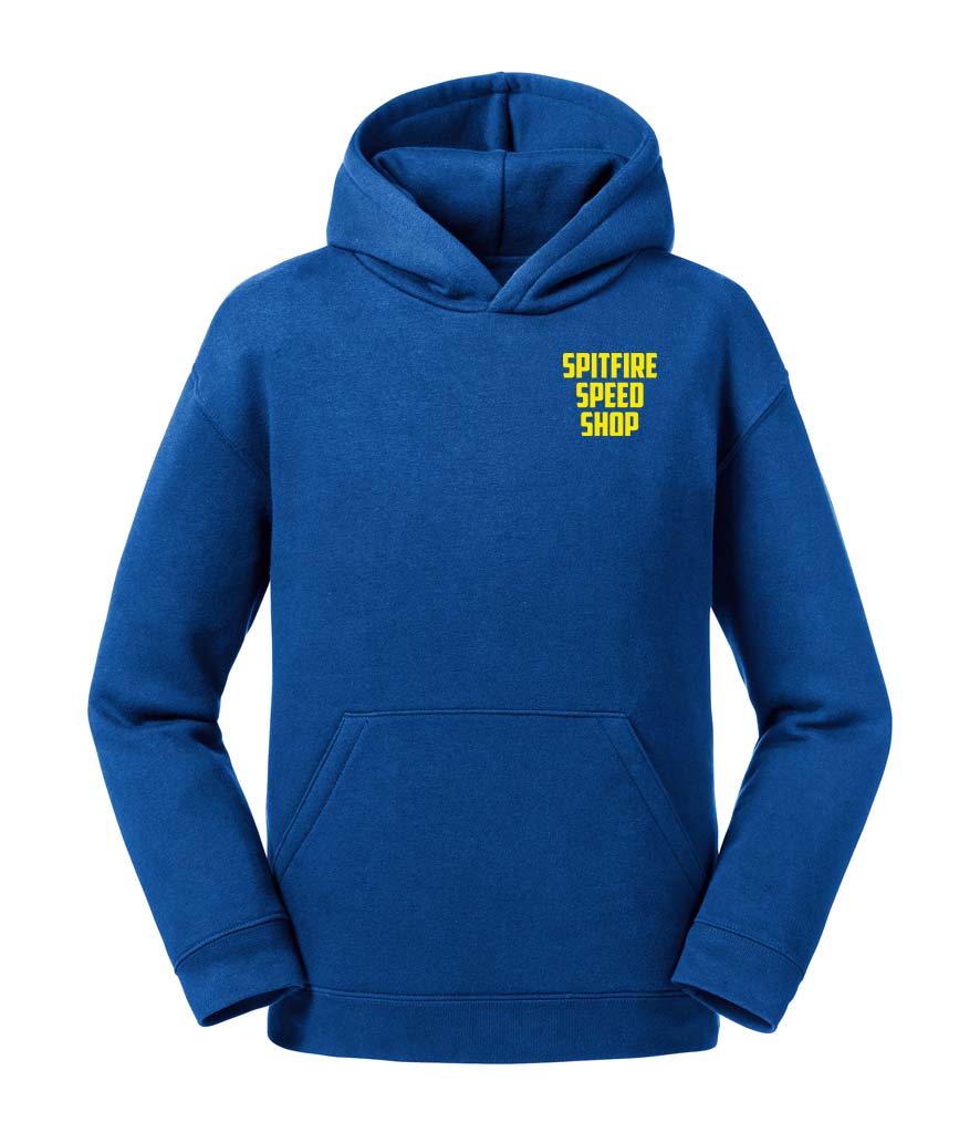 Spitfire Original Kids Royal Blue Hoodie With Yellow Logos