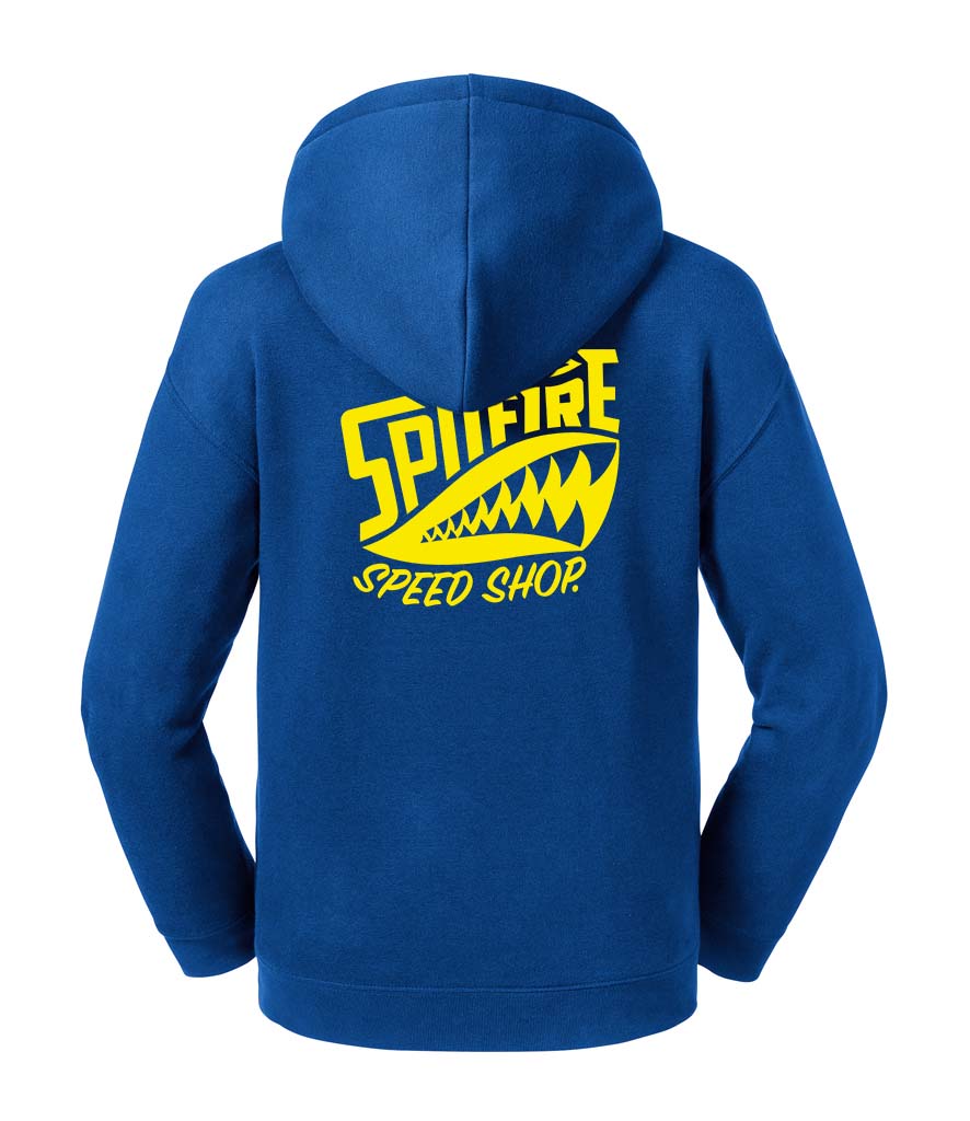 Spitfire Original Kids Royal Blue Hoodie With Yellow Logos