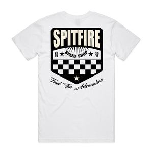 Spitfire Fuel The Adrenaline Race White T-Shirt