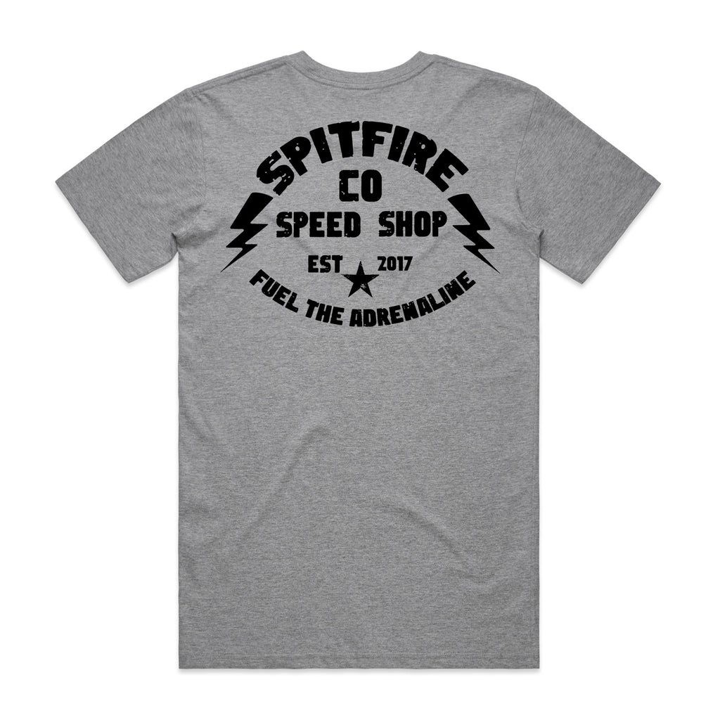 Spitfire Fuel The Adrenaline Est Grey T-Shirt