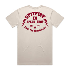 Spitfire Fuel The Adrenaline Est Bone White T-Shirt