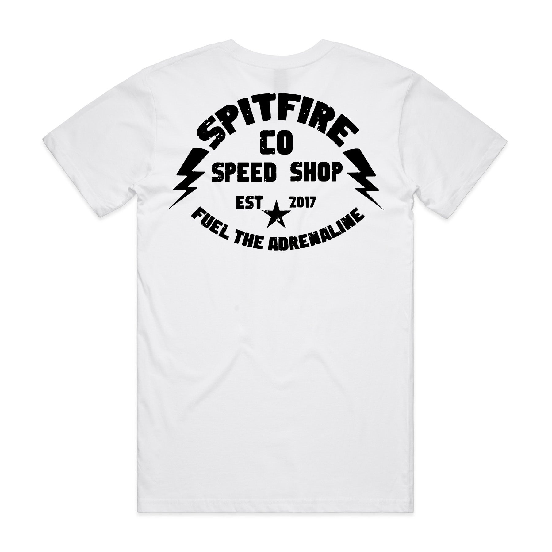 Spitfire Fuel The Adrenaline Est White T-Shirt