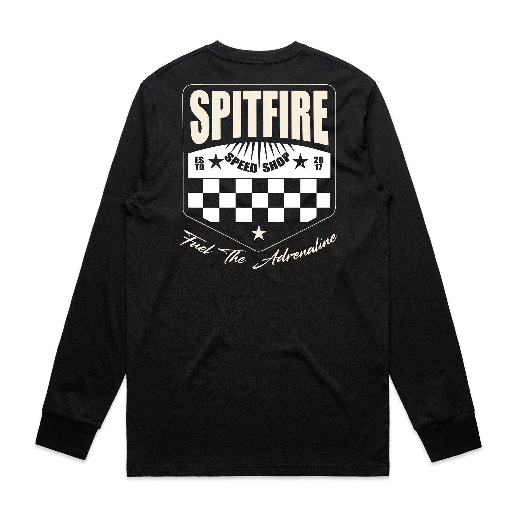 Spitfire Fuel The Adrenaline Race Black Long Sleeve T-Shirt