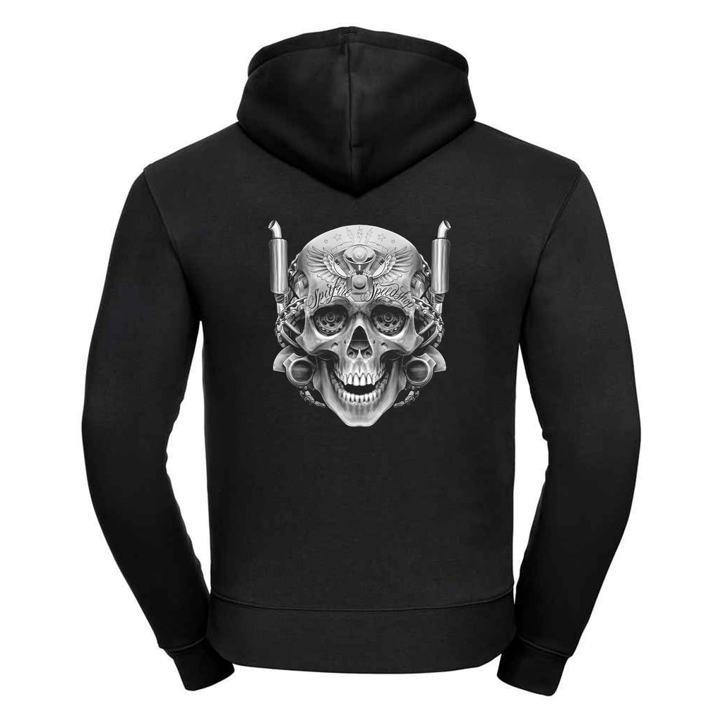 Spitfire Mechanical Skull Black Hoodie