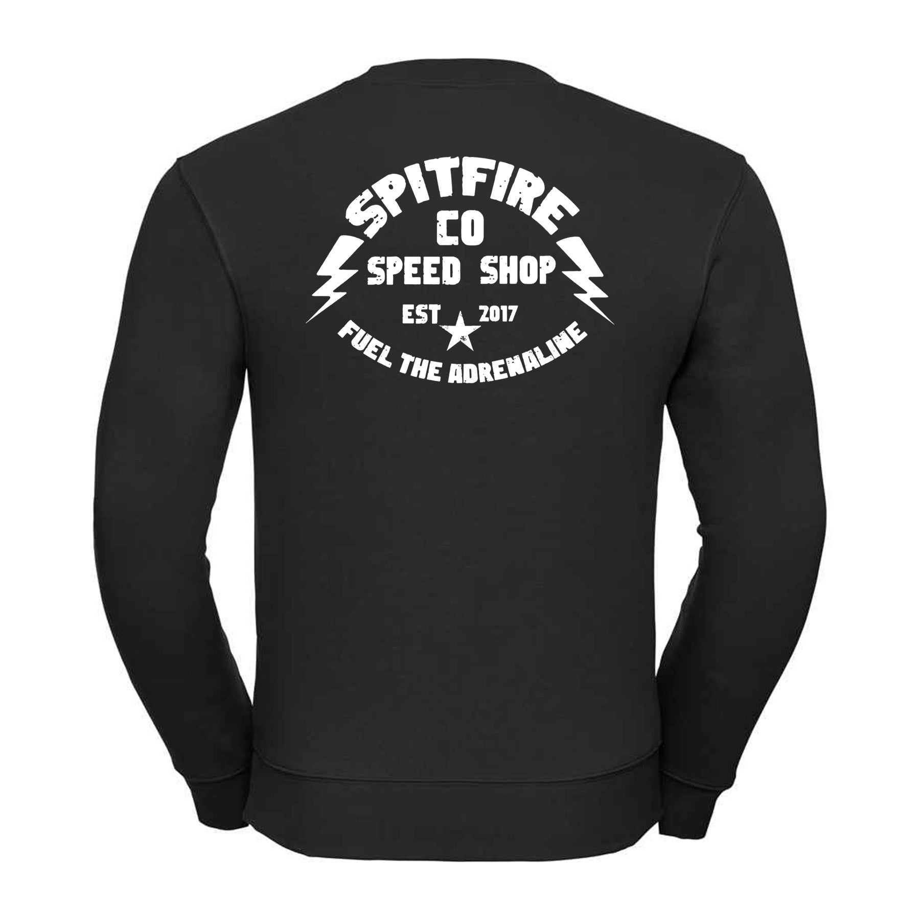 Fuel The Adrenaline EST Black Sweatshirt White Logo