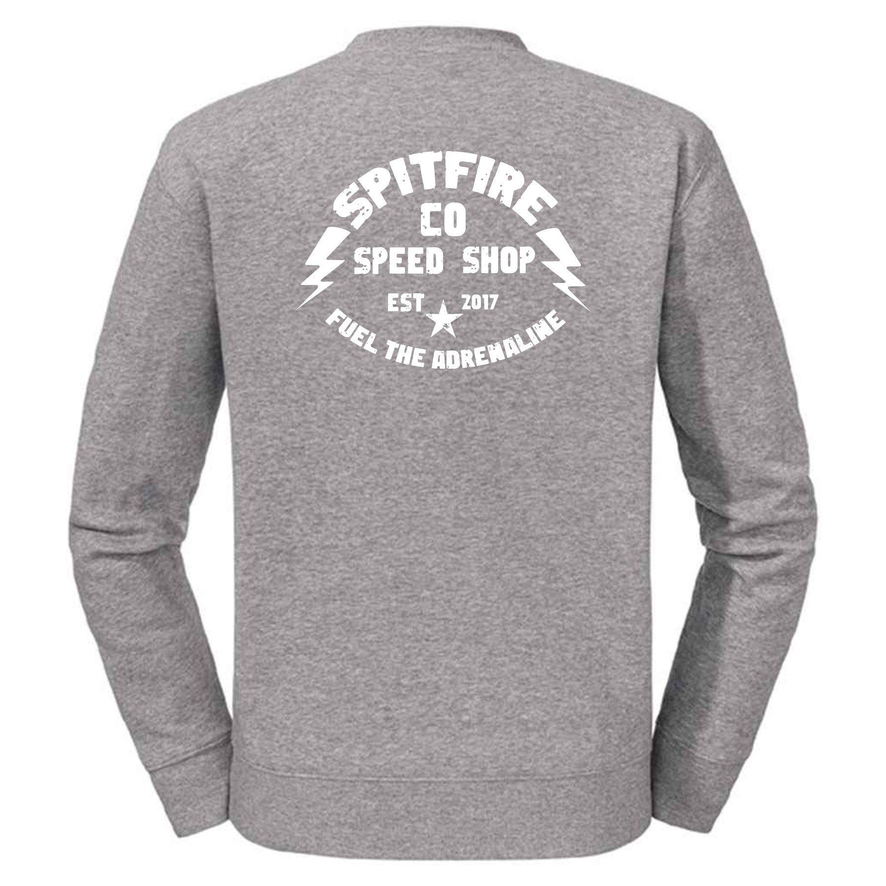 Fuel The Adrenaline EST Grey Sweatshirt White Logo