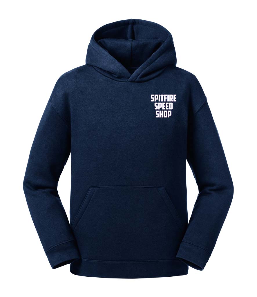 Spitfire Original Kids Navy Blue Hoodie With White Logos