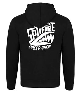 Spitfire Original Kids Black Hoodie With White Logos