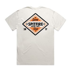 Custom Moto Burnt Orange - Faded Bone T-Shirt