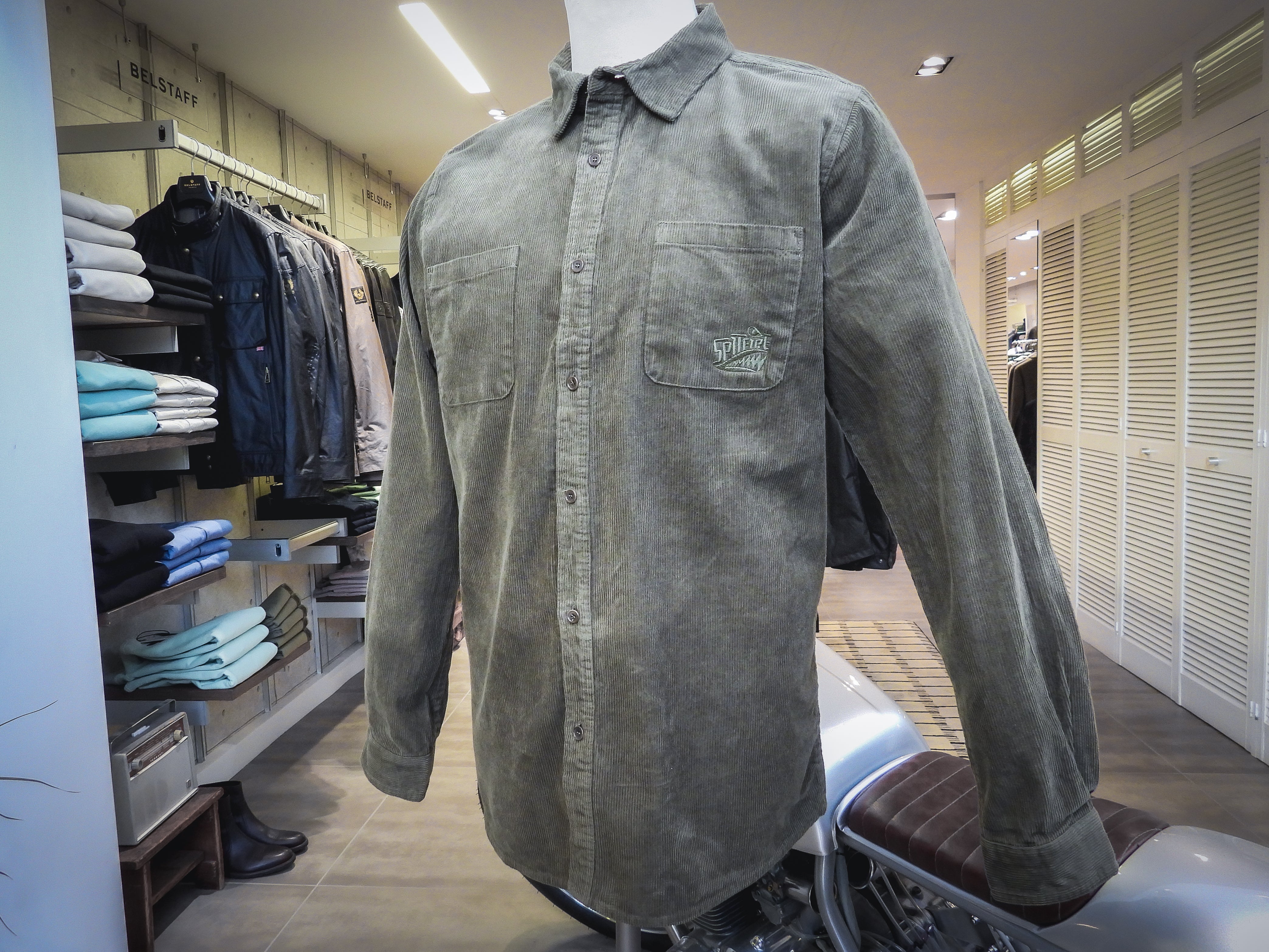 Spitfire Khaki Green Corduroy Shirt