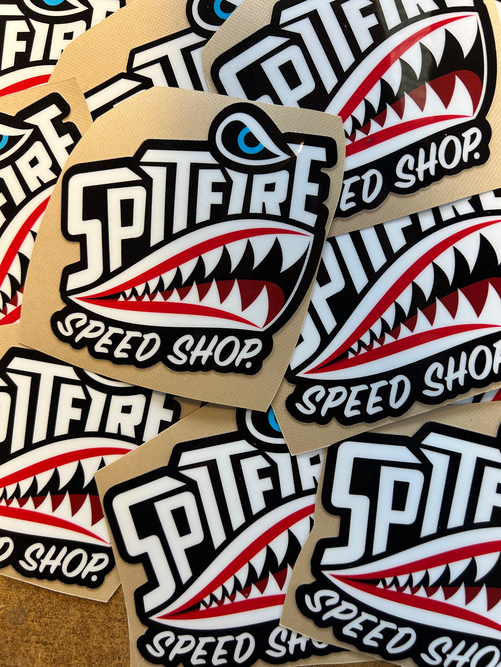 Spitfire Speed Shop Large Premium Vinyl Sticker