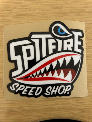 Spitfire Speed Shop Large Premium Vinyl Sticker