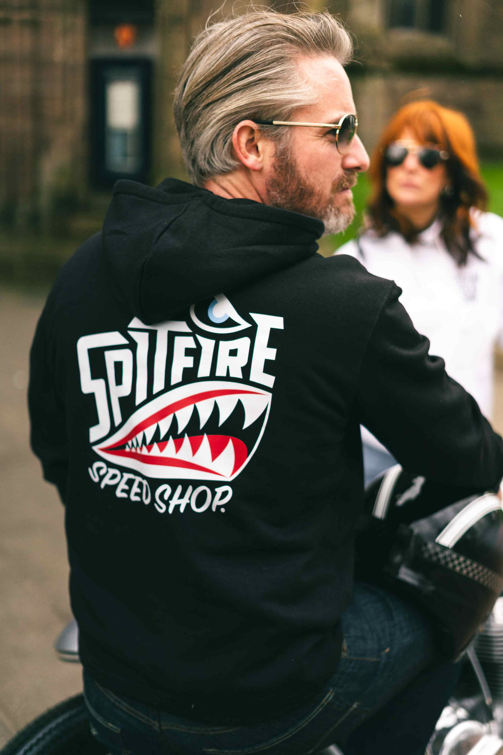 Spitfire Black Hoodie With Full Colour Logo