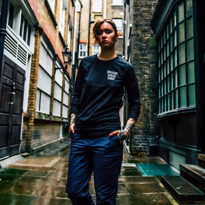 Spitfire Black Long Sleeve T-Shirt With Grey Logo