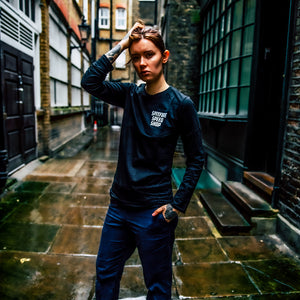Spitfire Black Long Sleeve T-Shirt With Grey Logo
