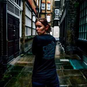 Spitfire Black Long Sleeve T-Shirt With Grey Logo