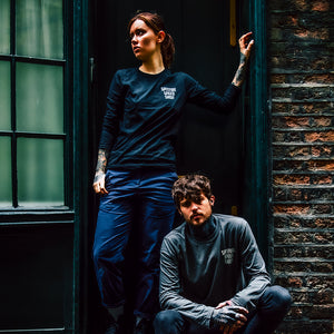 Spitfire Black Long Sleeve T-Shirt With Grey Logo