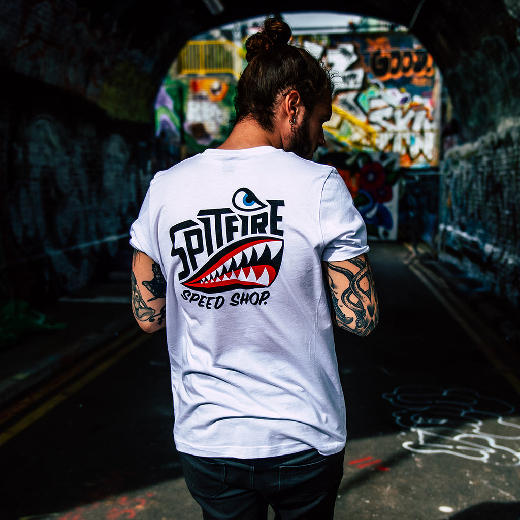 Spitfire White T-Shirt With Colour Logo