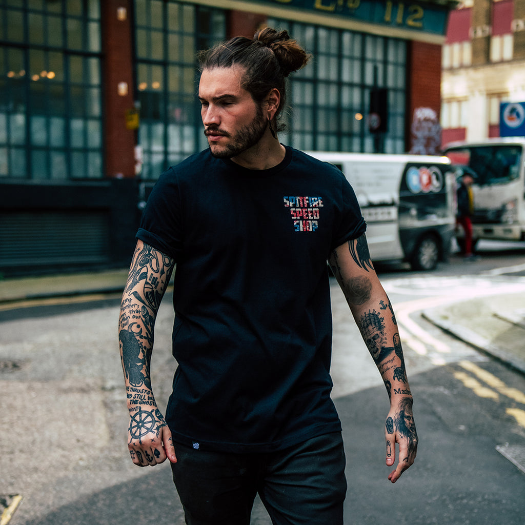 Spitfire Patriot Edition T-Shirt With Union Jack Logo