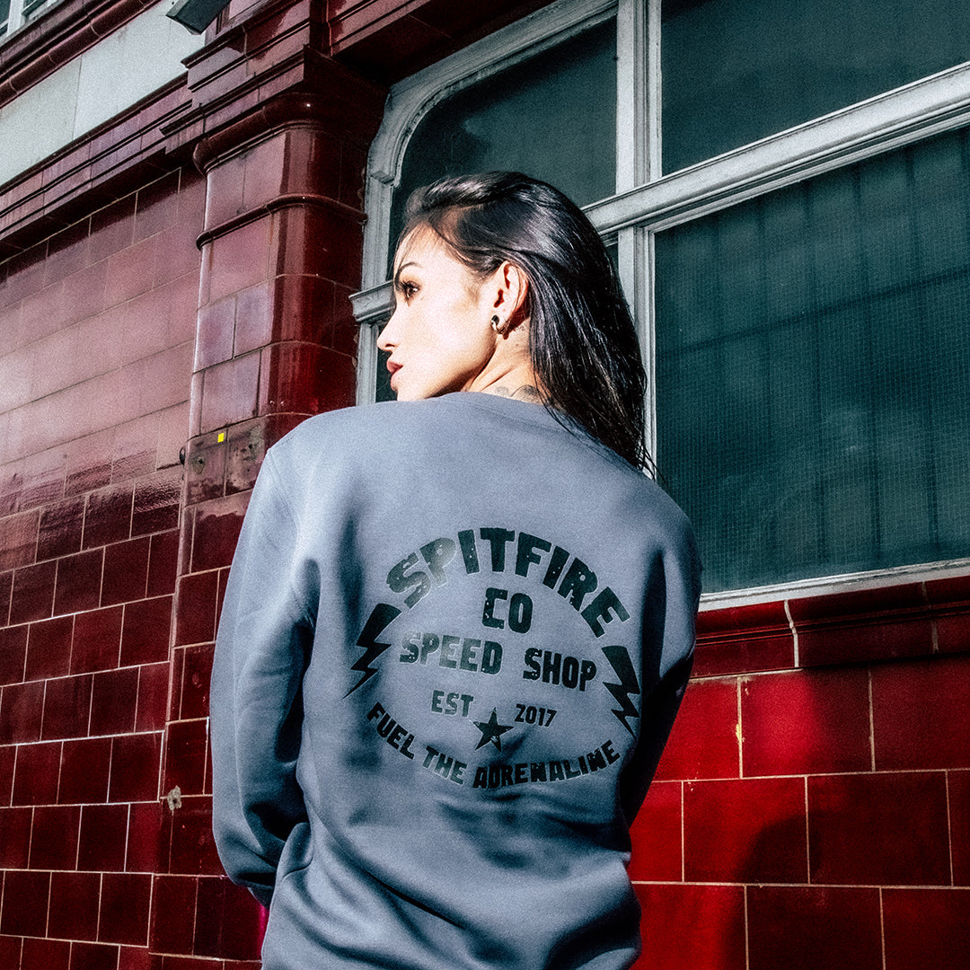 Fuel The Adrenaline EST Convoy Grey Sweatshirt Black Logo