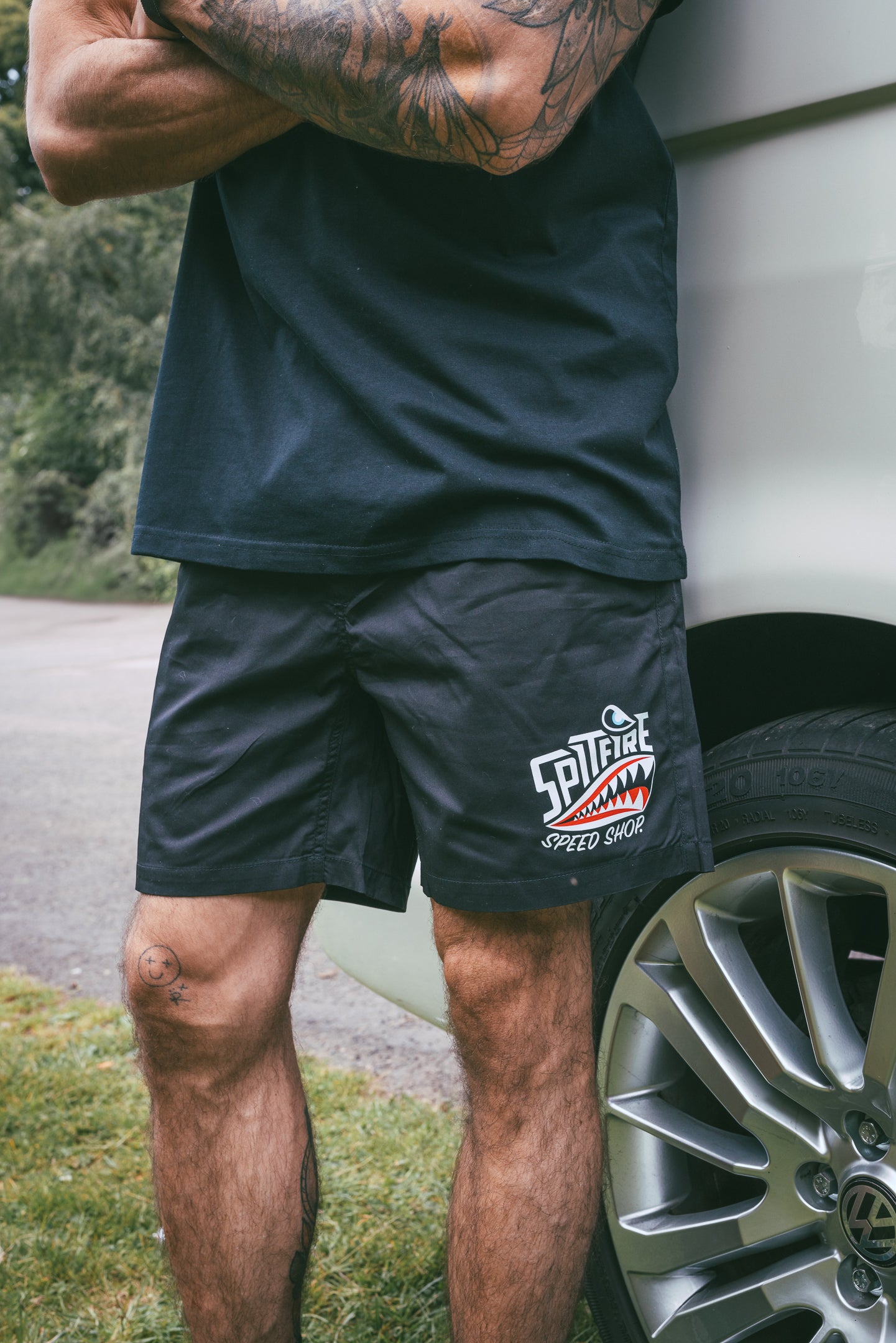 Spitfire Black Beach Shorts