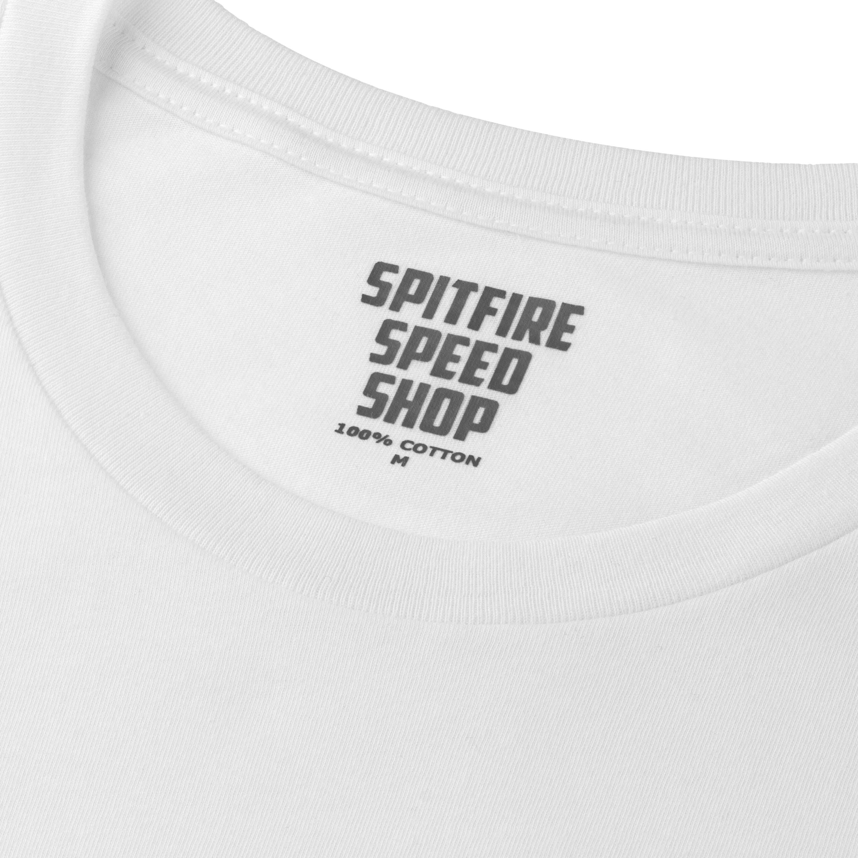 Spitfire White T-Shirt With Colour Logo – Spitfire Speed Shop