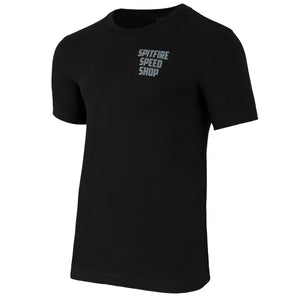 Spitfire Black T-Shirt With Grey Logo