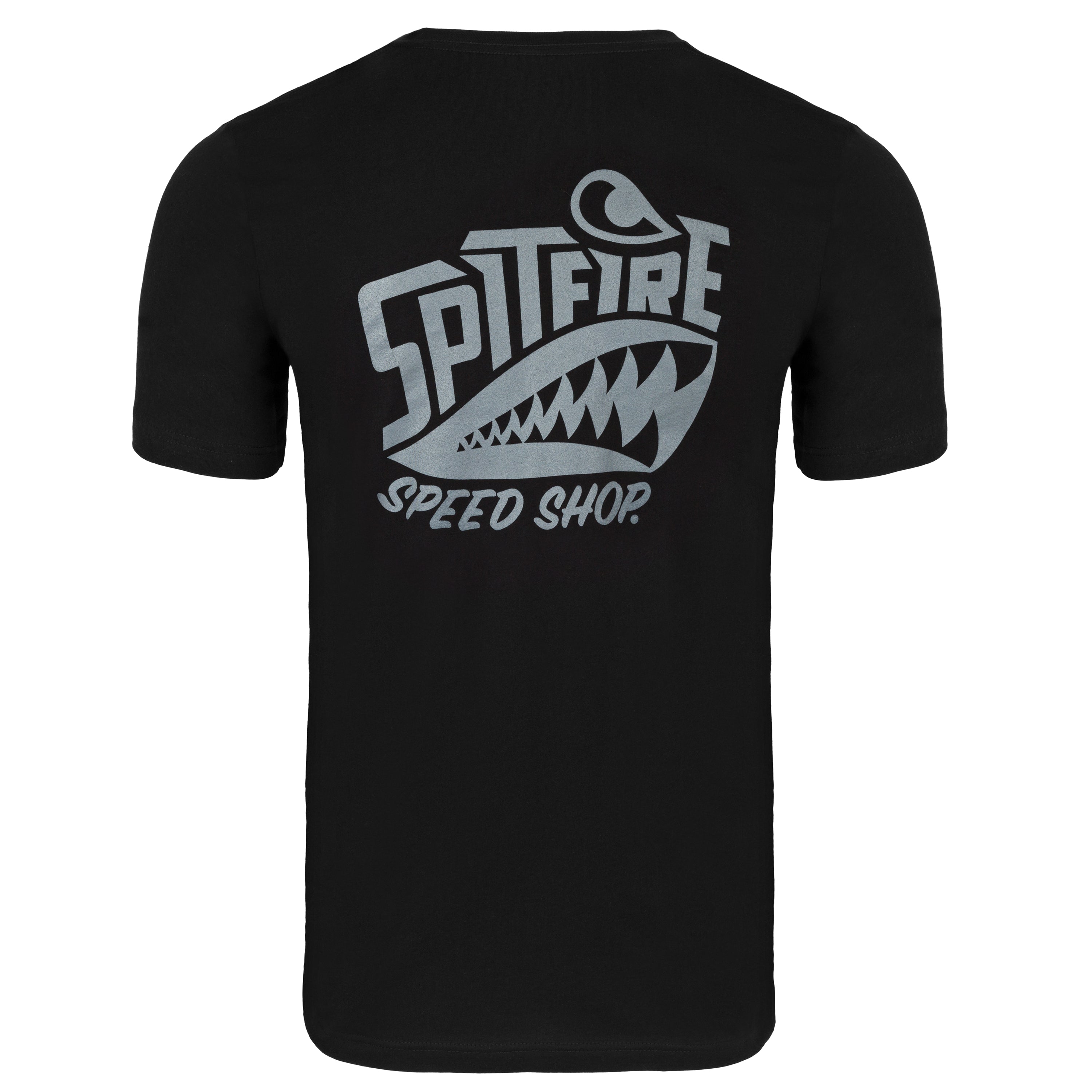 Spitfire Black T-Shirt With Grey Logo