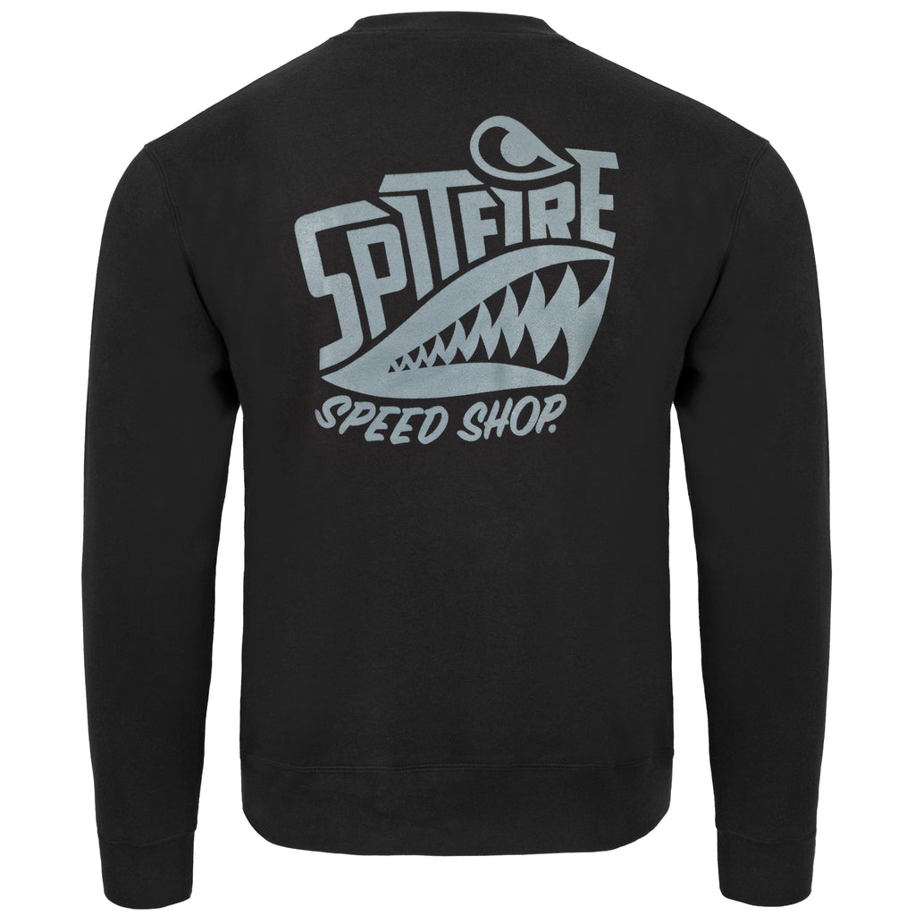 Spitfire Jumper Black With Grey Logo