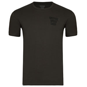 Spitfire Carbon Grey T-Shirt With Black Logo