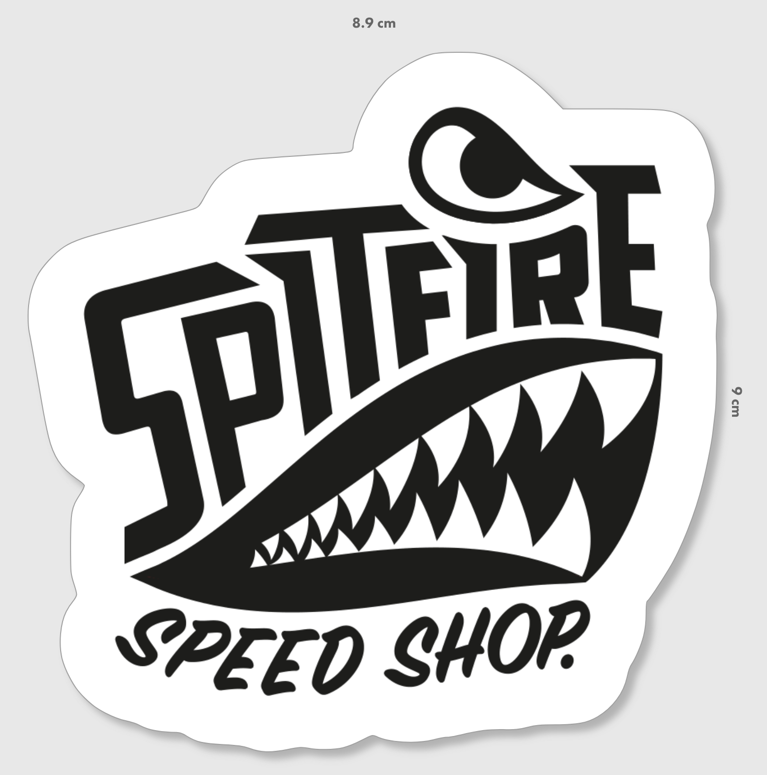 Spitfire Logo Sticker Black Large
