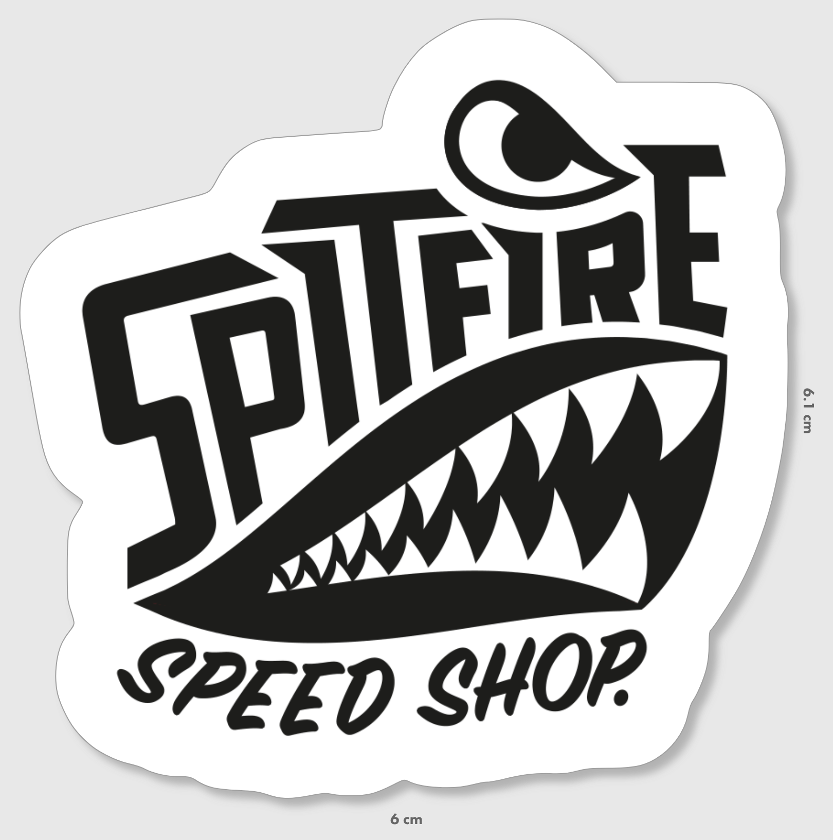 Spitfire Logo Sticker Black Small