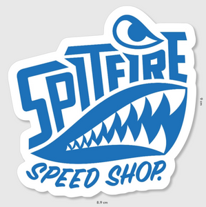 Spitfire Logo Sticker Blue Large