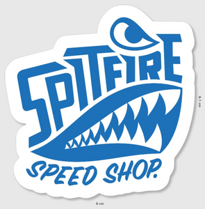 Spitfire Logo Sticker Blue Small