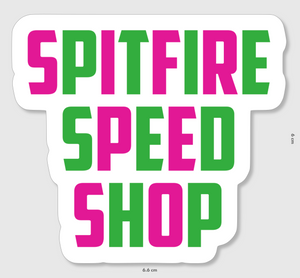 Spitfire Colour Text Sticker Small