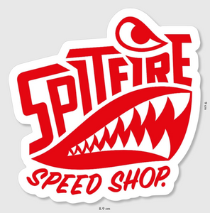 Spitfire Logo Sticker Red Large