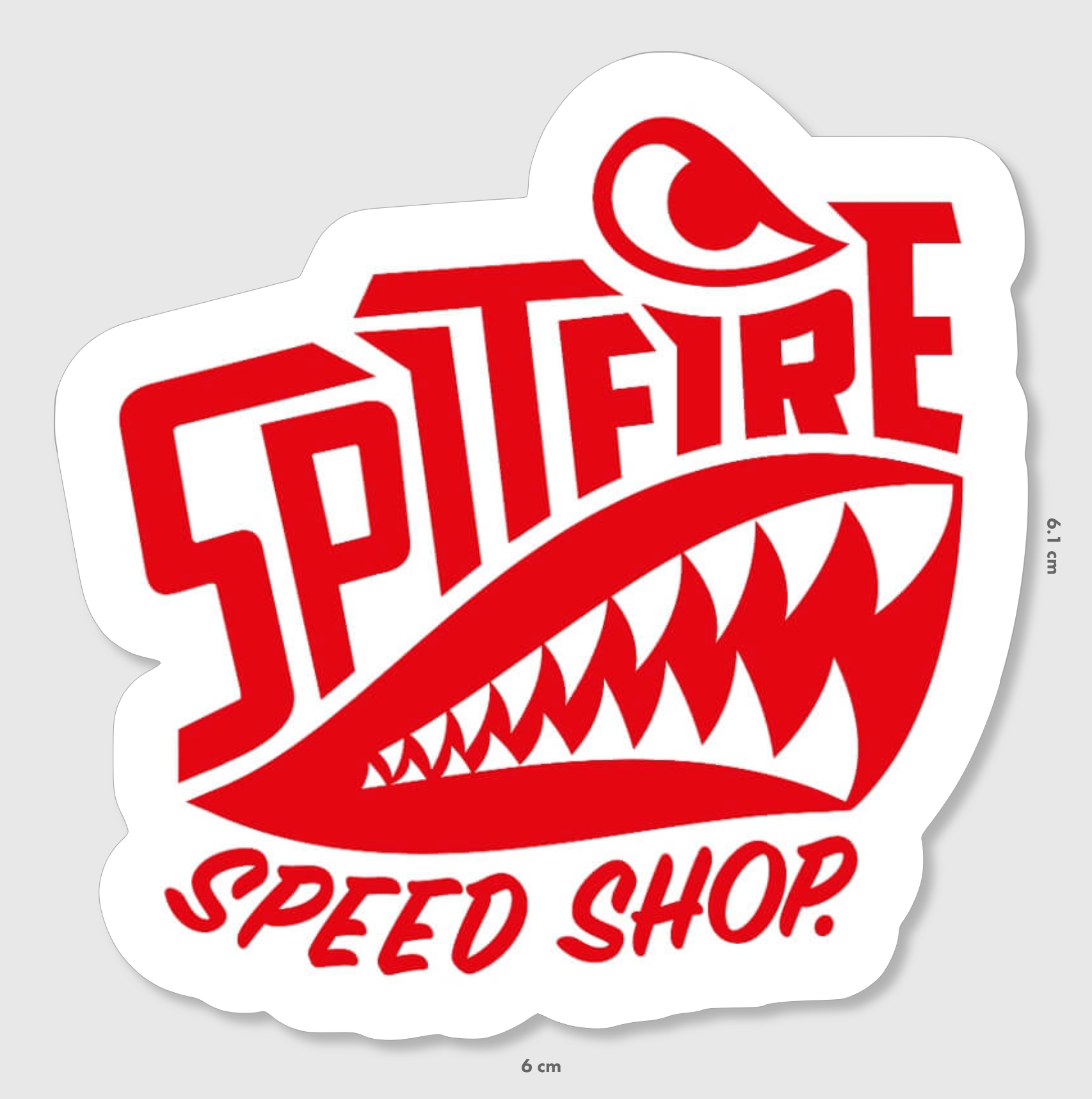 Spitfire Logo Sticker Red Small