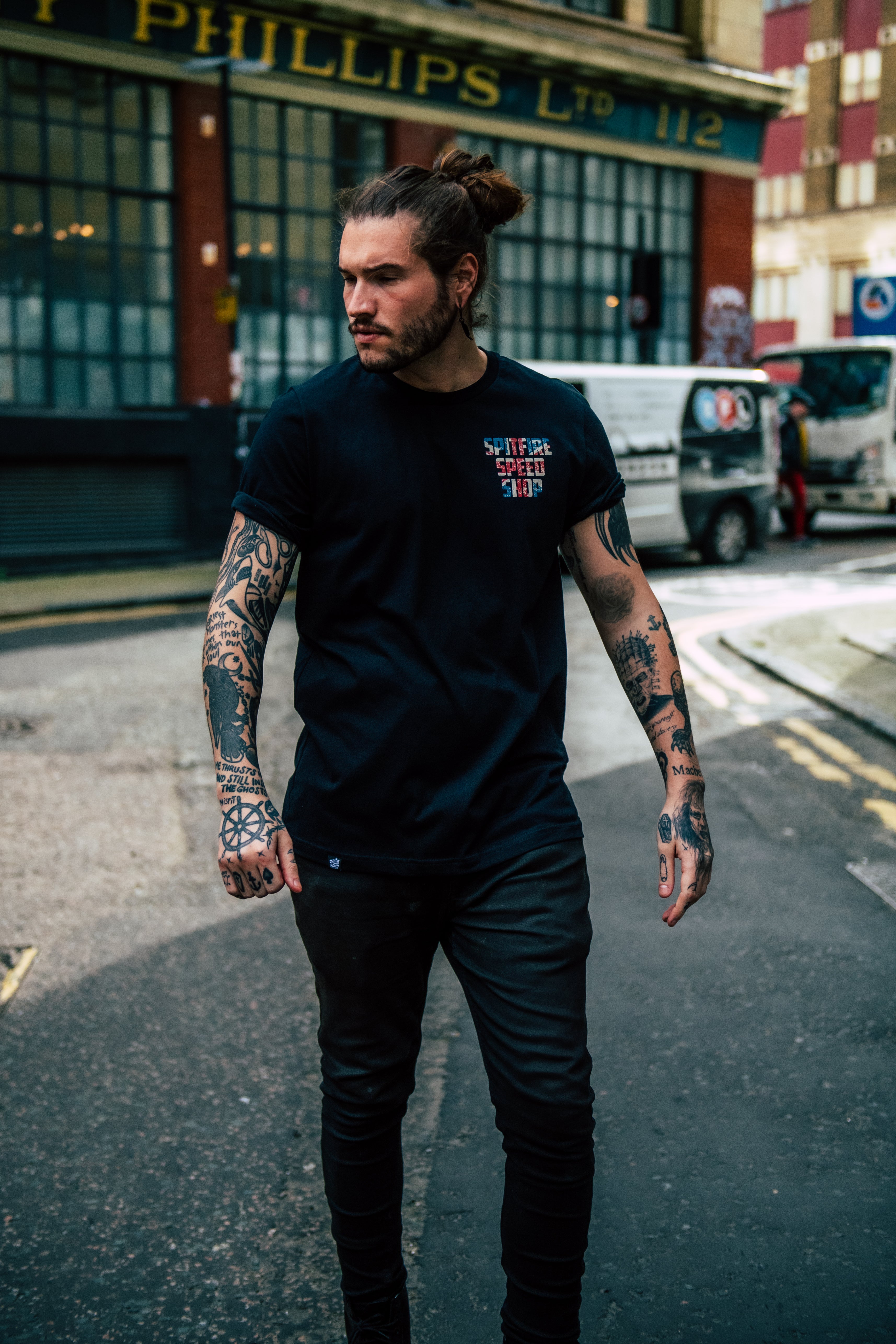 Spitfire Patriot Edition Tee With Union Jack Logo