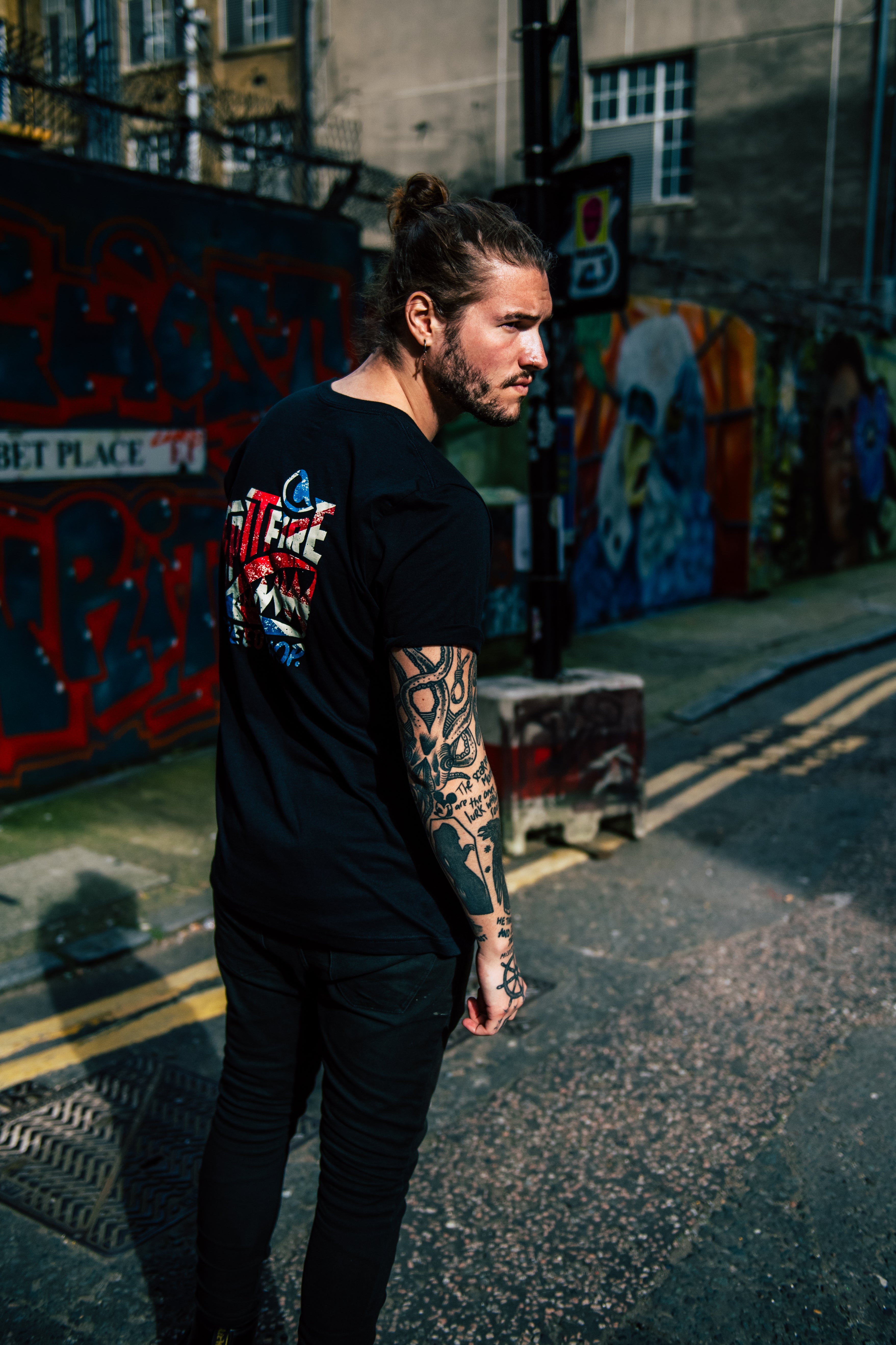 Spitfire Patriot Edition Tee With Union Jack Logo