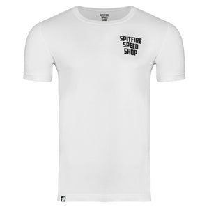 Spitfire Tee White With Ride Hard Logo