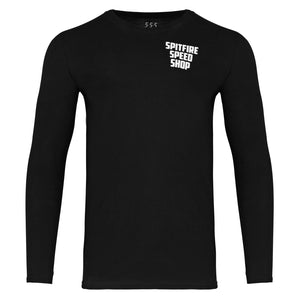 Spitfire Long Sleeve Tee Black With Colour Logo